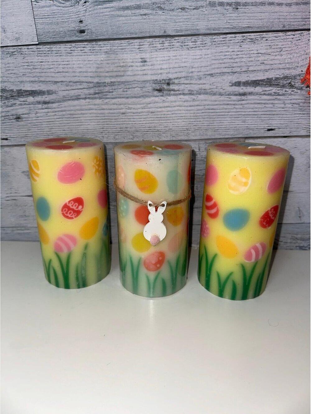 Easter Candles Set of 3